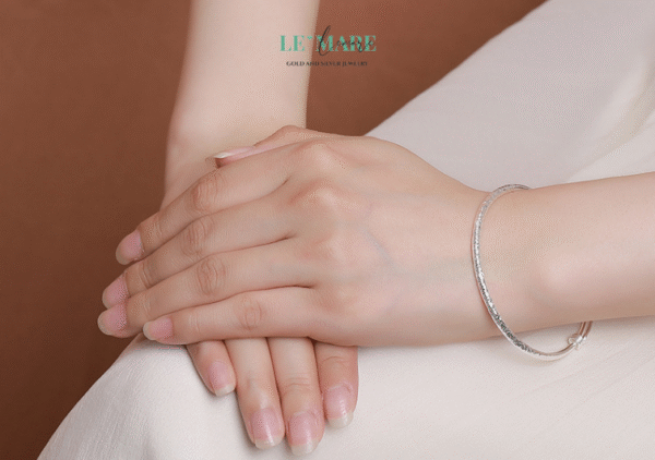 Vòng tay   bạc  nữ BNVT15 - Ảnh 4