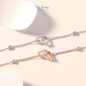 Vòng Tay Bạc Nữ Tâm Diệu BNVT41 Le'mare Jewelry LMJ