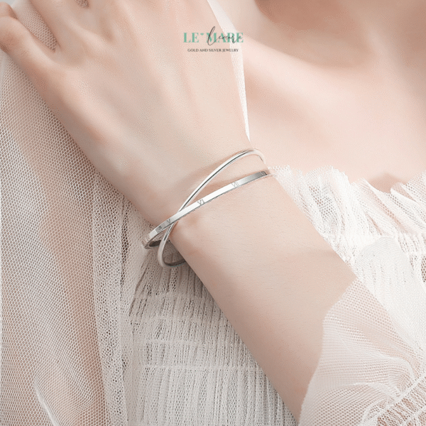 Vòng Tay Bạc Nữ Giao Tâm BNVT53 - Ảnh 4