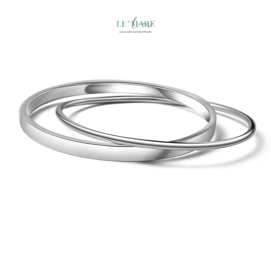 Vòng Tay Bạc Nữ Vô Ngân BNVT54 Le'mare Jewelry LMJ