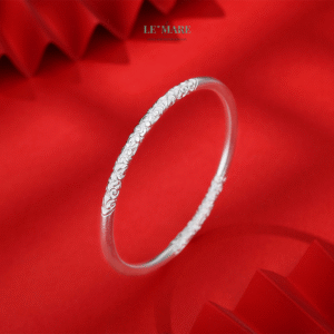 Vòng Tay Bạc Nữ Tâm Bạch Vân BNVT56 Le'mare Jewelry LMJ