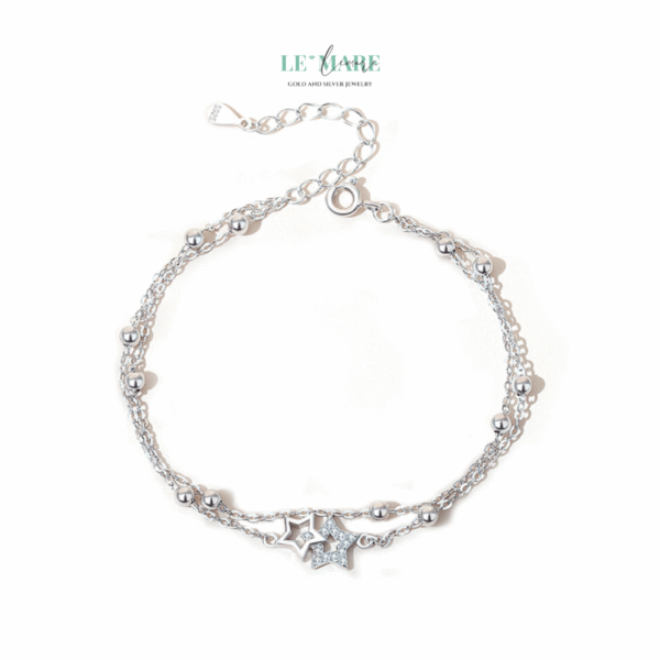 Lắc tay bạc nữ Song Tinh BNVT65 - Ảnh 4