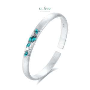 Vòng tay bạc nữ Bích Liên BNVT72 Le'mare Jewelry LMJ