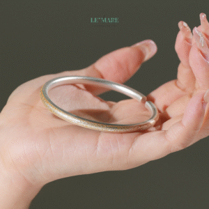 Vòng tay bạc nữ Bạch Hoàng BNVT73 Le'mare Jewelry LMJ
