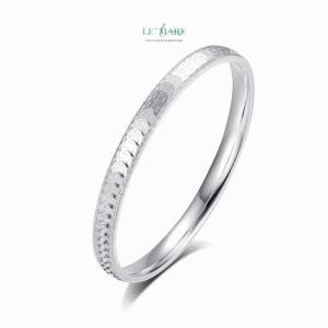 Vòng tay bạc nữ Tâm Kim Phúc BNVT74 Le'mare Jewelry LMJ