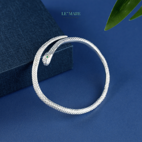 Vòng tay bạc nữ Xà Ảnh BNVT78 - Ảnh 2