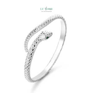 Vòng tay bạc nữ Xà Ảnh BNVT78 Le'mare Jewelry LMJ