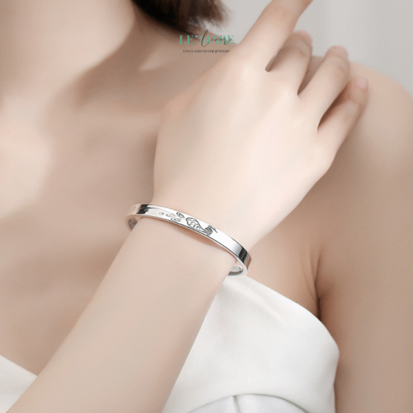 Vòng Tay Bạc Nữ Tước Diễm Liên BNVT80 - Ảnh 2