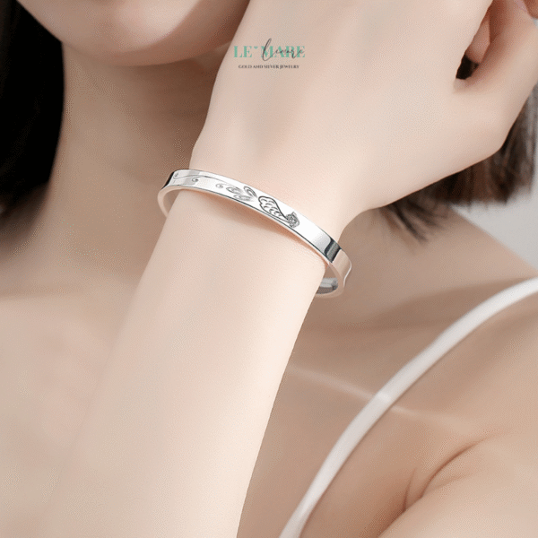 Vòng Tay Bạc Nữ Tước Diễm Liên BNVT80 - Ảnh 4