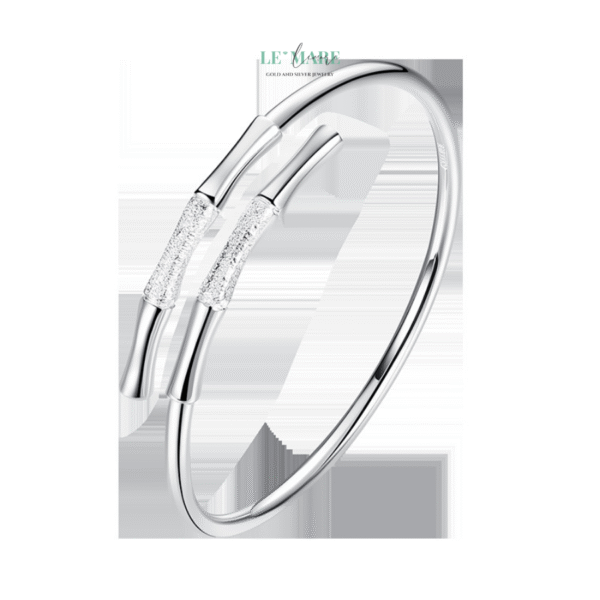 Vòng Tay Bạc Nữ Lam Nguyệt BNVT82 - Ảnh 4