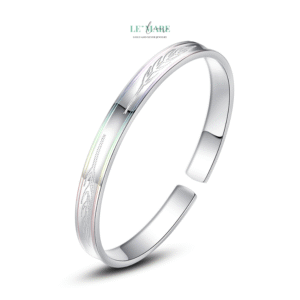 Vòng tay bạc nữ Ánh Kim – Mắt Xích Nữ Tính BNVT84 Le'mare Jewelry LMJ