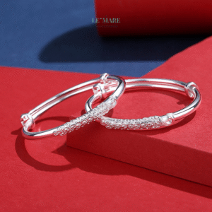 Vòng Tay Bạc Nữ – Công Tâm Duyên BNVT85 Le'mare Jewelry LMJ