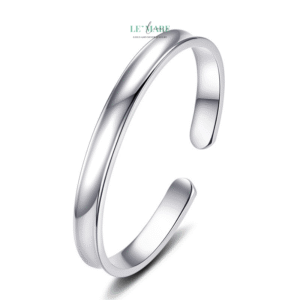 Vòng Tay Bạc Nữ Bạch Phong – Tinh Giản Thanh Tao, Khơi Gợi Vẻ Đẹp Thuần Khiết BNVT88 Le'mare Jewelry LMJ