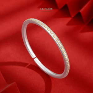 Vòng Tay Bạc Nữ Minh Tâm Như Nguyệt – Vẻ Đẹp Thuần Khiết Từ Ánh Trăng BNVT89 Le'mare Jewelry LMJ