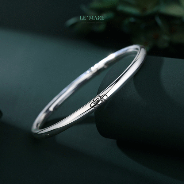 Vòng Tay Bạc Nữ Huyền Thủy Tâm Giao – Dòng Chảy Của Nữ Tính Và Kết Nối Tâm Hồn BNVT90