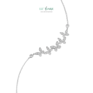 Dây chuyền bạc nữ Ngũ Điệp – Năm cánh bướm, một khoảng trời bình yên BNDC99 Le'mare Jewelry LMJ