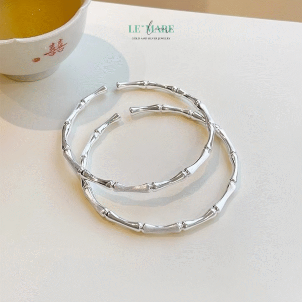 Trúc Ân – Vòng Tay Bạc Nữ Mang Hình Bóng Cân Trúc và Lòng Tri Ân Lặng Thầm BNVT105 - Ảnh 2
