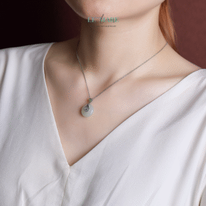 Dây chuyền ngọc bích nữ "Tịch Minh" – Ánh trăng trong tim người giữ lặng BNDC100 Le'mare Jewelry LMJ
