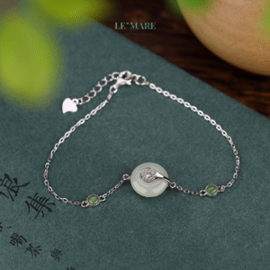 Dây chuyền ngọc bích nữ "Tịch Minh" – Ánh trăng trong tim người giữ lặng BNDC100 Le'mare Jewelry LMJ